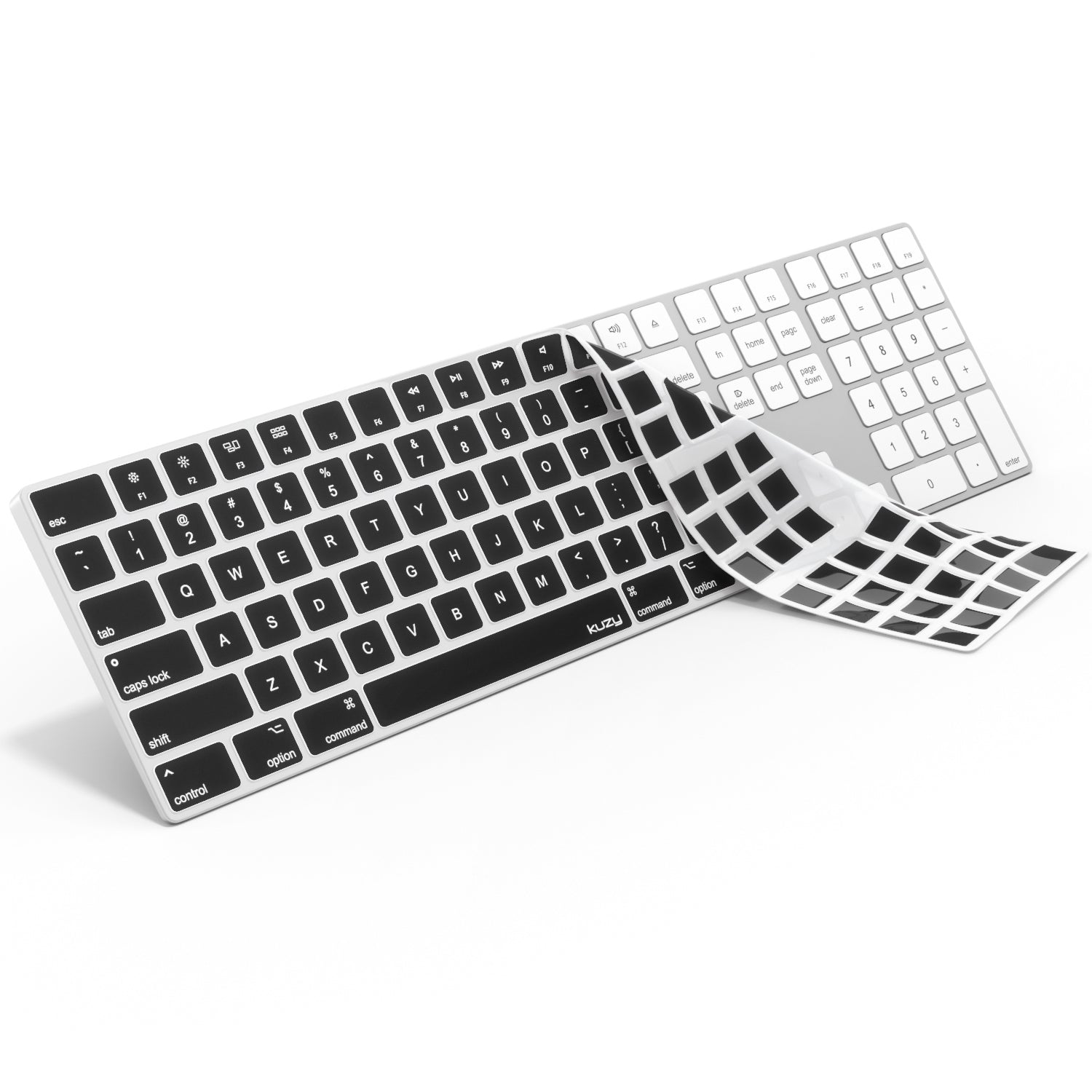 apple keyboard with numeric keypad how long in inches