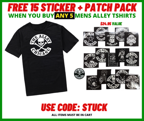Free Sticker Pack with 5 Shirts