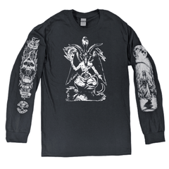 【U LAN】Frame Vintage Print Long Sleeve T-Shirt Design Your Custom Long Sleeve Shirt with Sleeve Printing