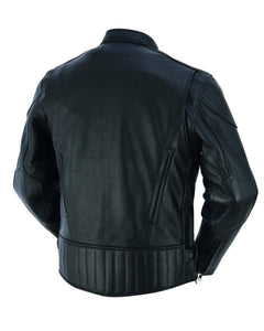 LANE SPLITTER PERFORMANCE MENS LEATHER CAFE JACKET