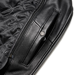ROAD BORN CLASSIC MENS LEATHER MOTORCYCLE JACKET