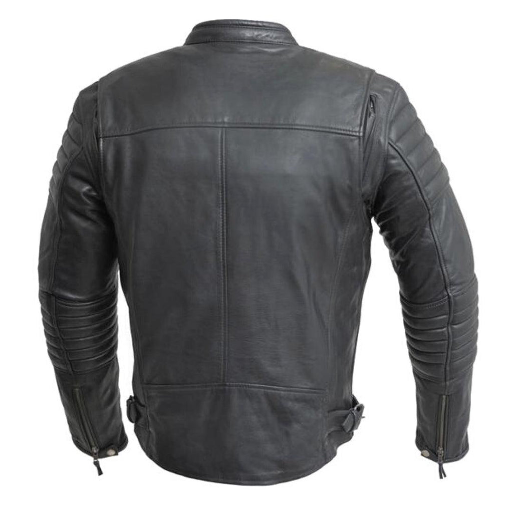 The Commuter Premium Men's Leather Motorcycle Jacket | The Alley Chicago