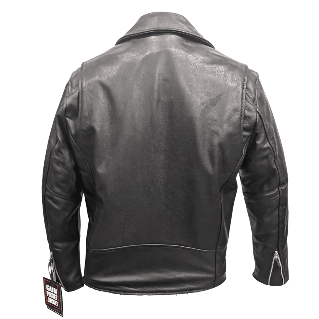 Mens Leather Moto Bomber Jacket | The Alley Chicago