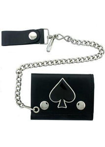 Accessories - Ace Of Spades Biker Wallet With Chain