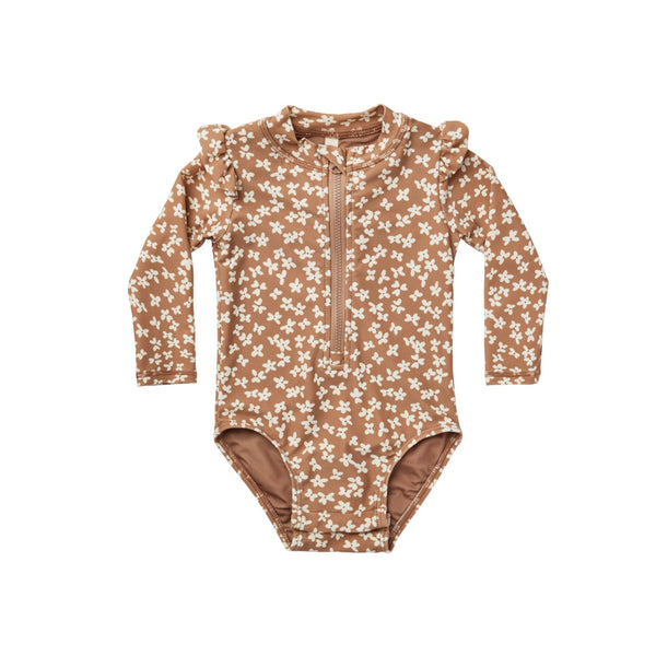 Quincy Mae Byron Rashguard One-Piece - Summer Bloom | oh baby!