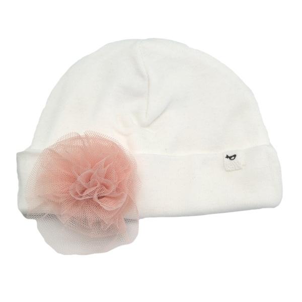 cream baby hat