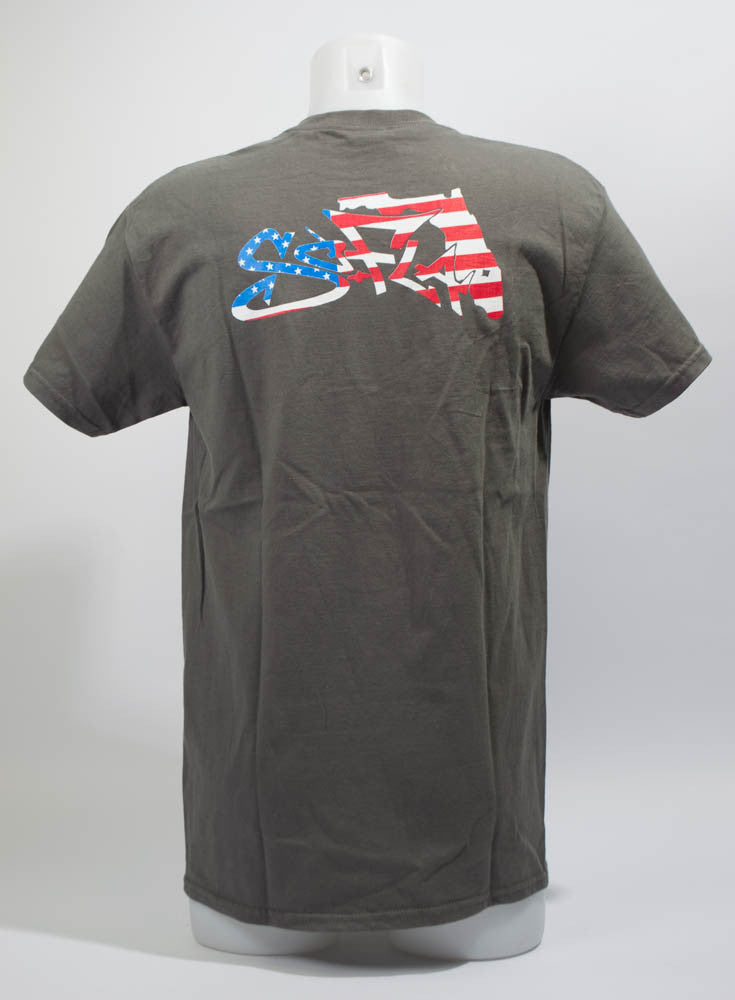 American Flag Performance Shirt S / Grey