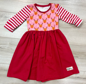 The Most Famous Reindeer Sarah 3/4 Sleeve Lap Dress (ships in 2 weeks) - KPea Original