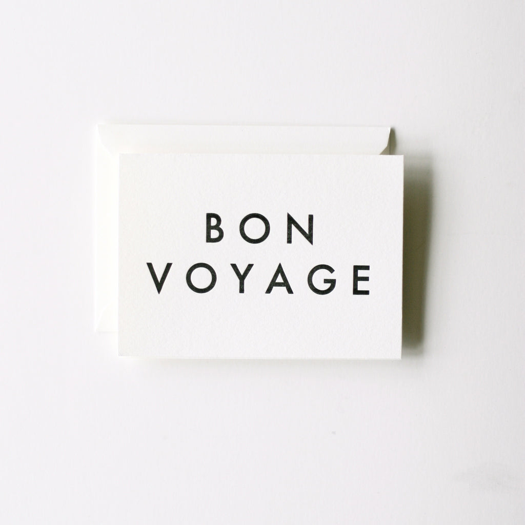 Bon Voyage Card In Haus Press