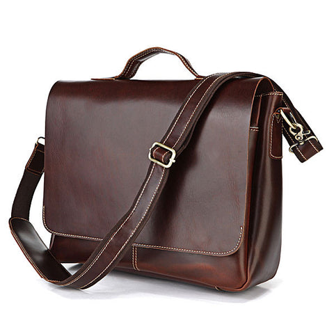 SuitedMan Briefcase/Messenger Bag, Cognac