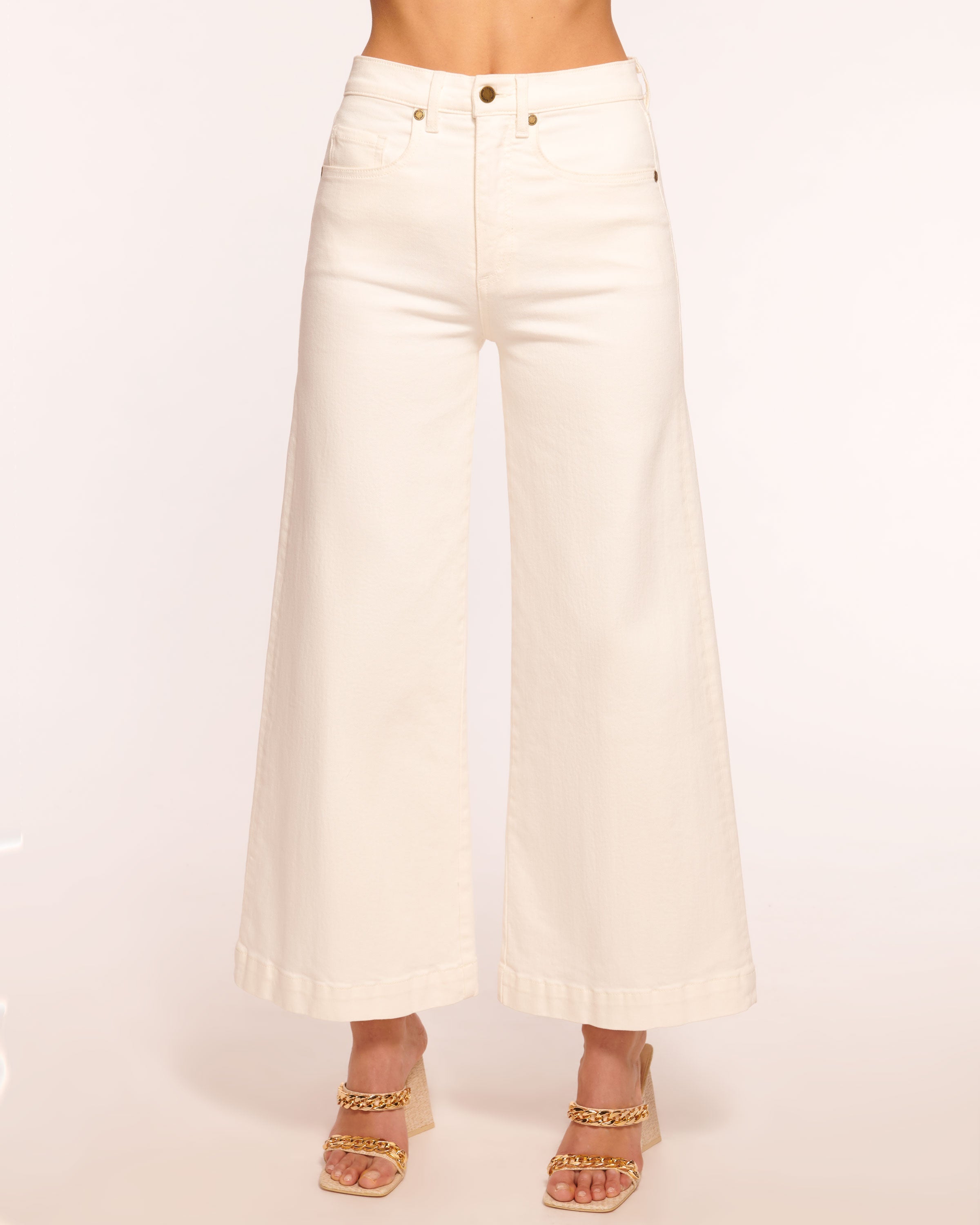 Shop Ramy Brook Cropped Tyra Jean In White