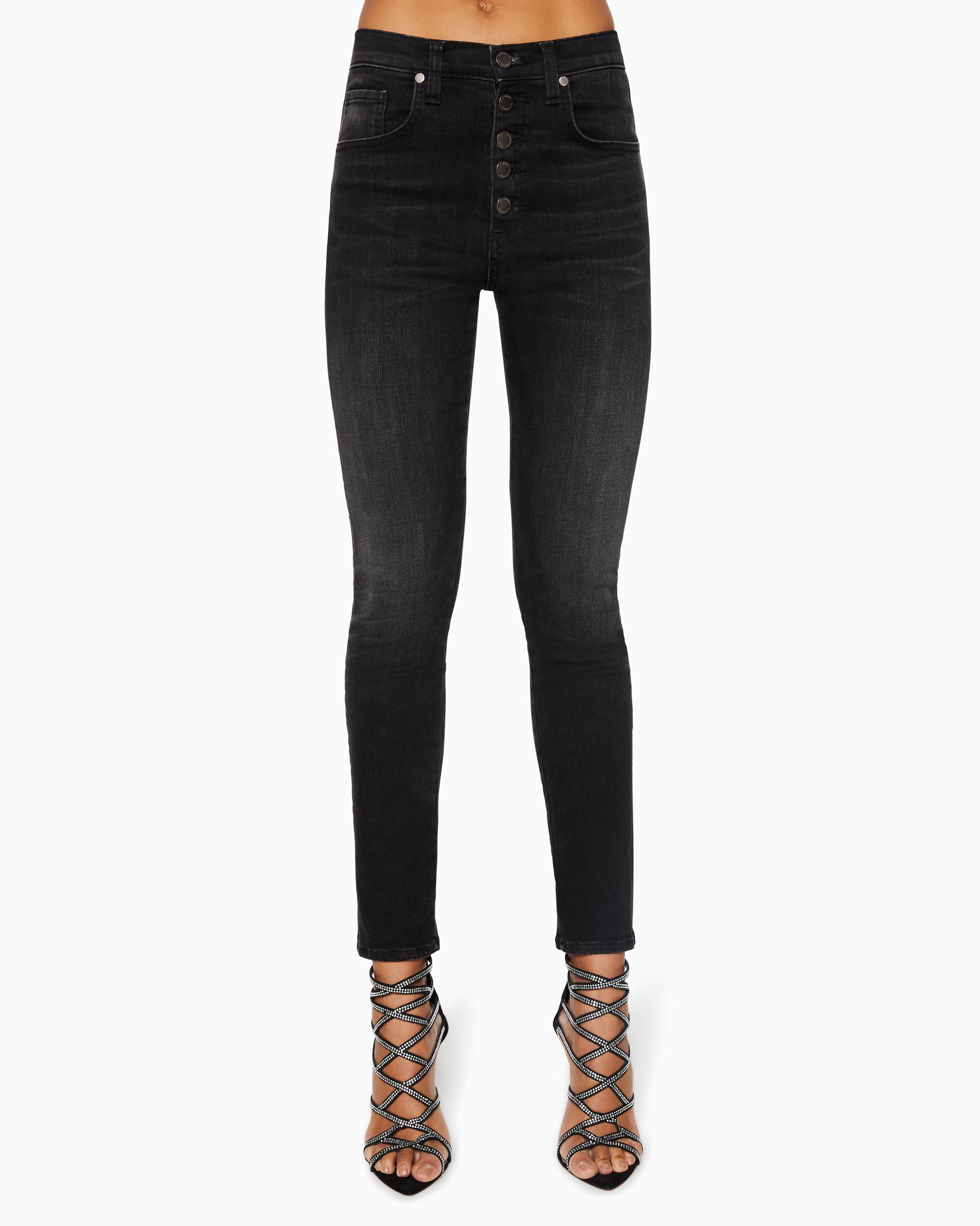  Karlie High-rise Skinny Jean in Black