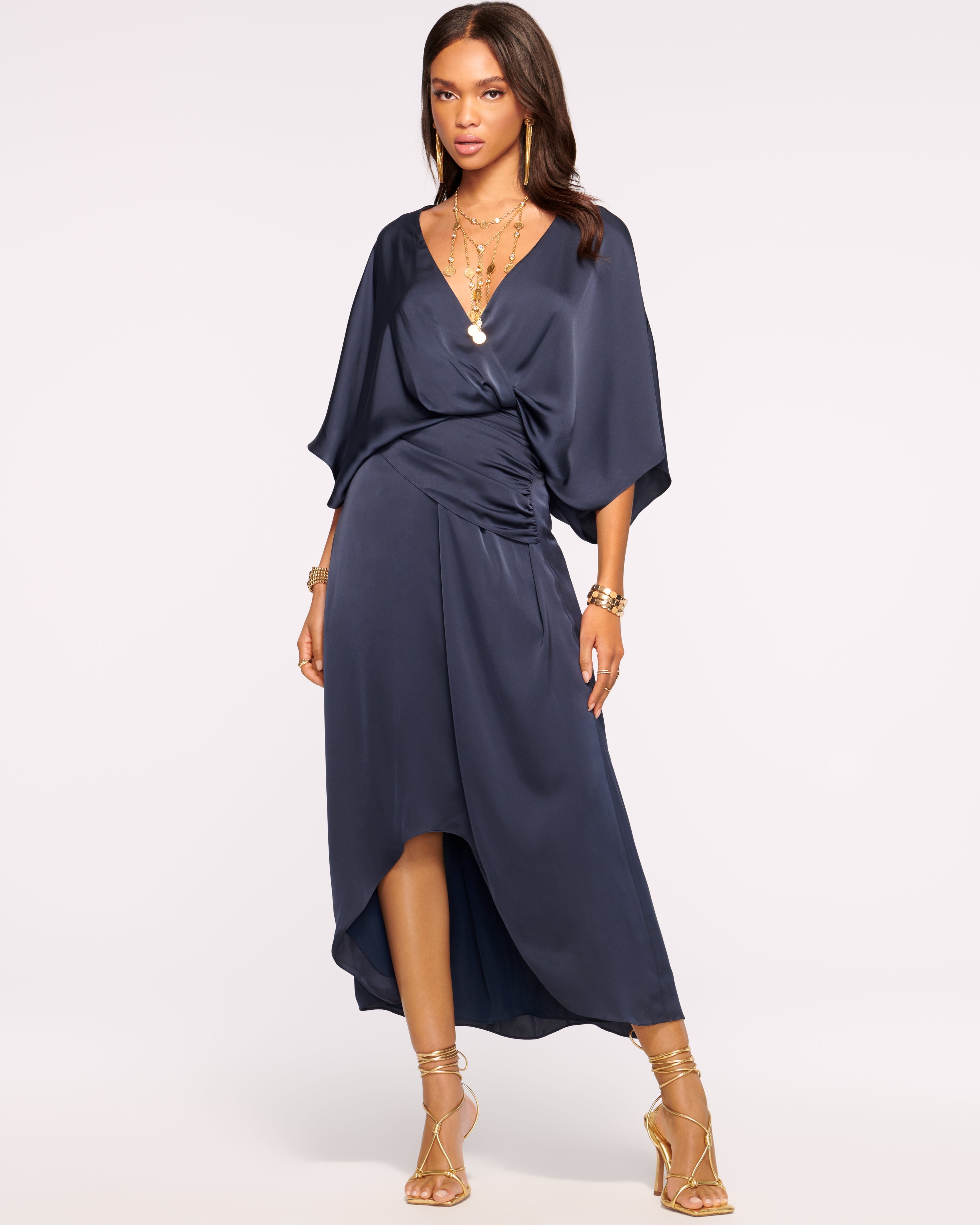 RAMY BROOK ADIEL WRAP MIDI DRESS