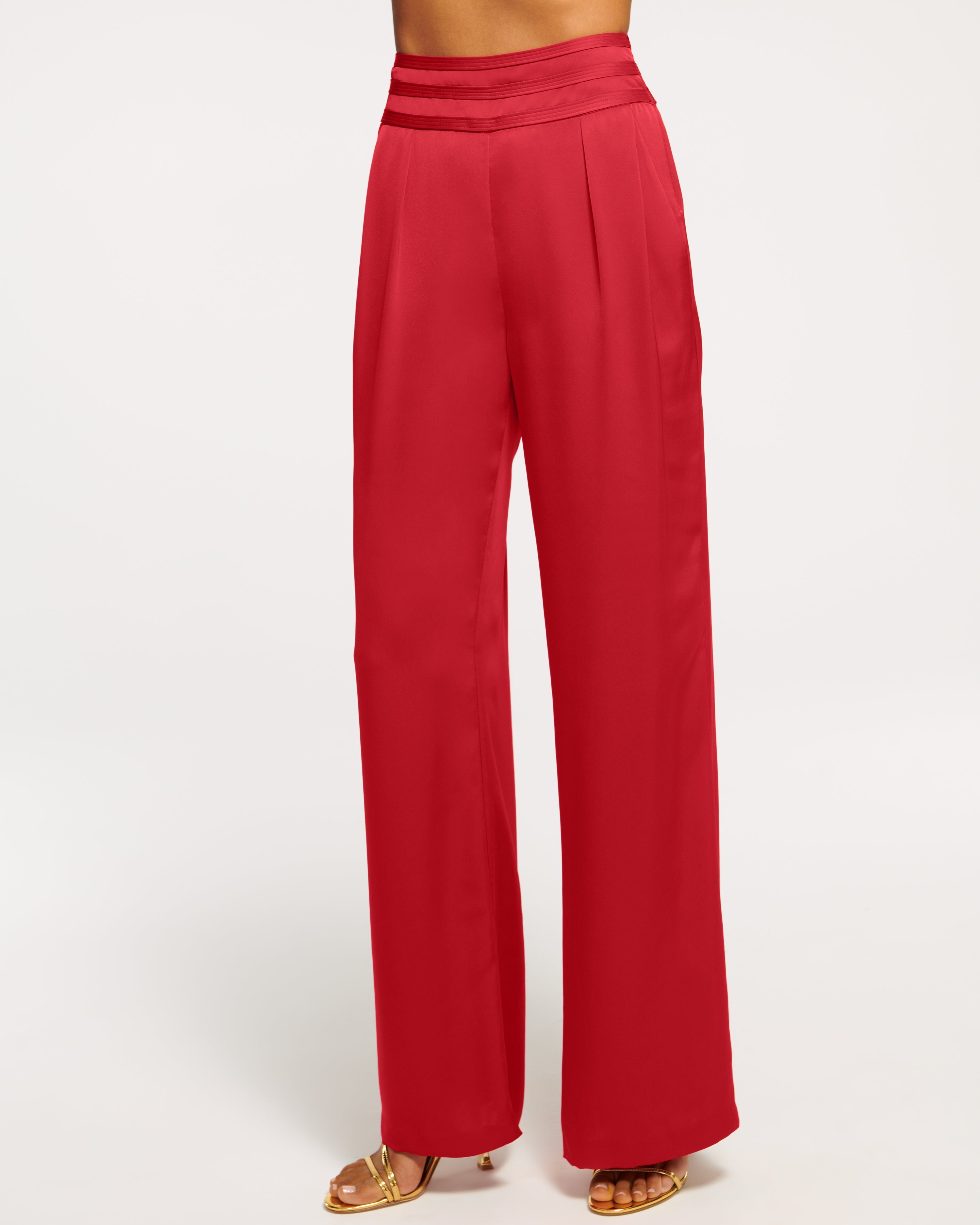 Ramy Brook Joss Wide Leg Pant In Scarlet