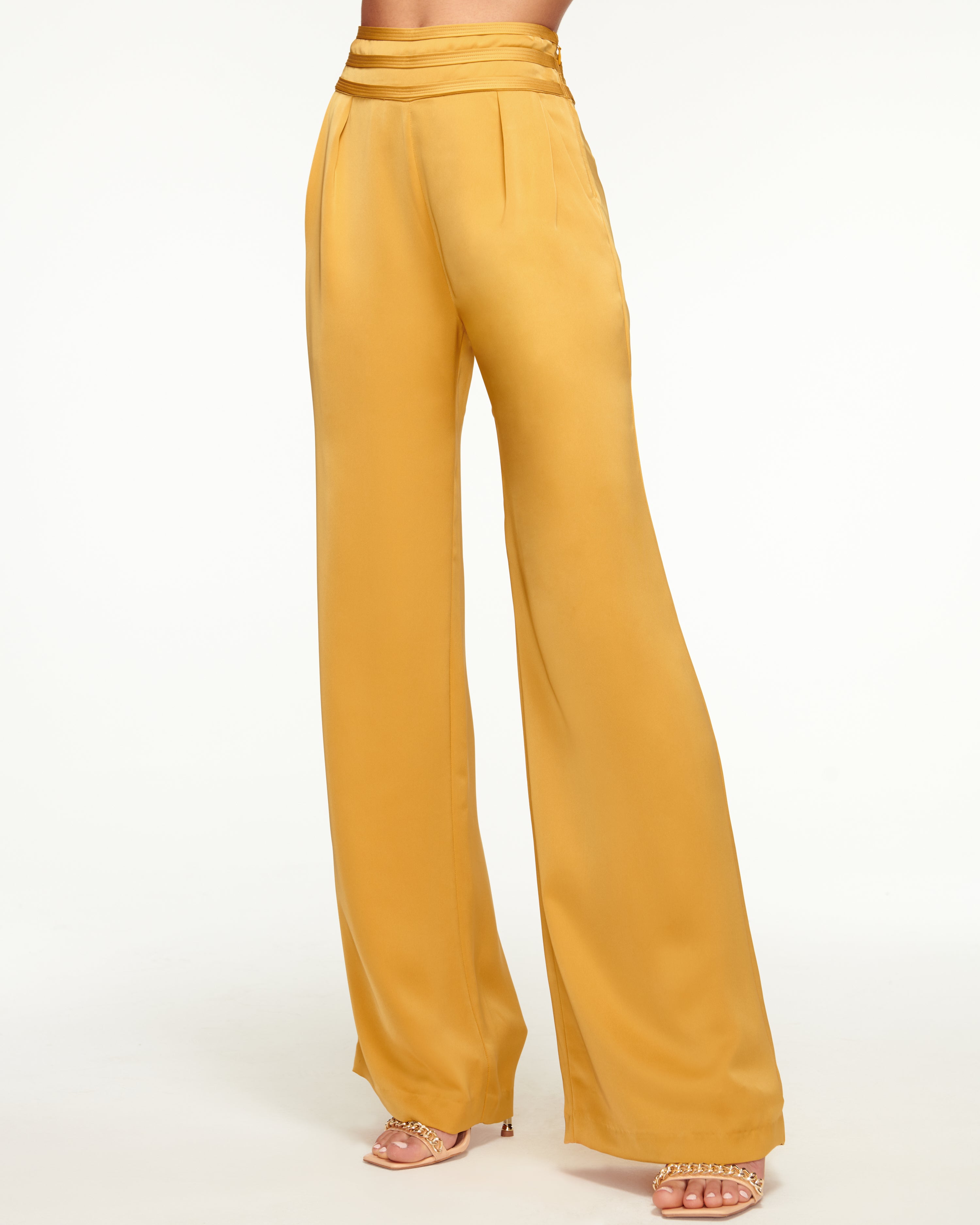 Ramy Brook Joss Wide Leg Pant In Honey