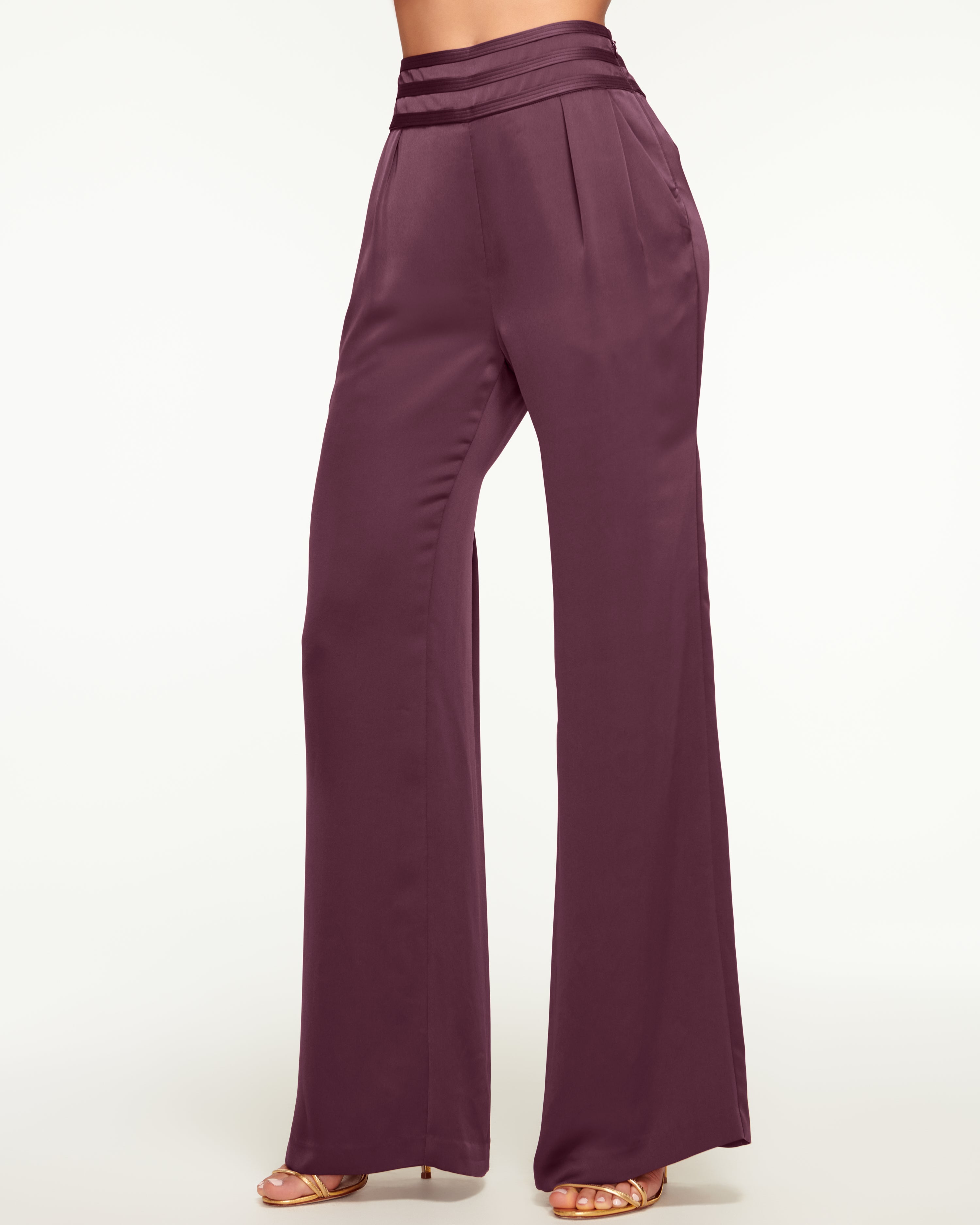 Ramy Brook Joss Wide Leg Pant In Sangria