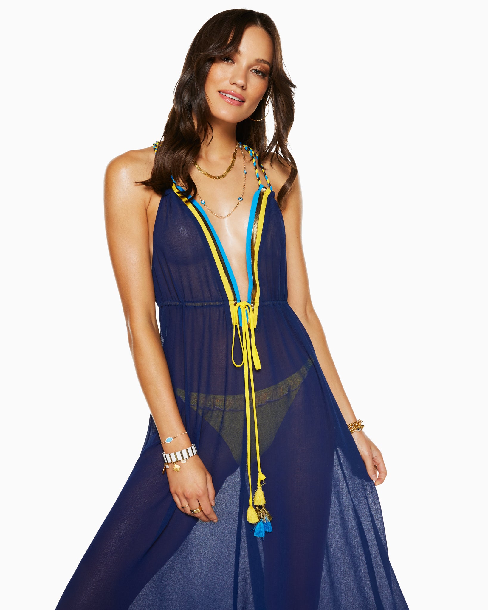  Jordana Maxi Dress in Spring Navy