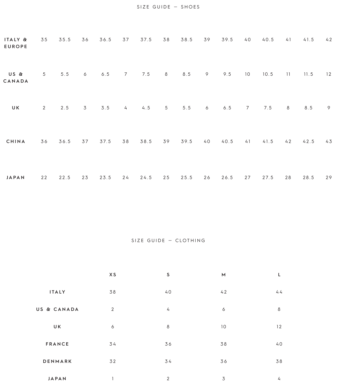 Size guide – Yvonne Koné