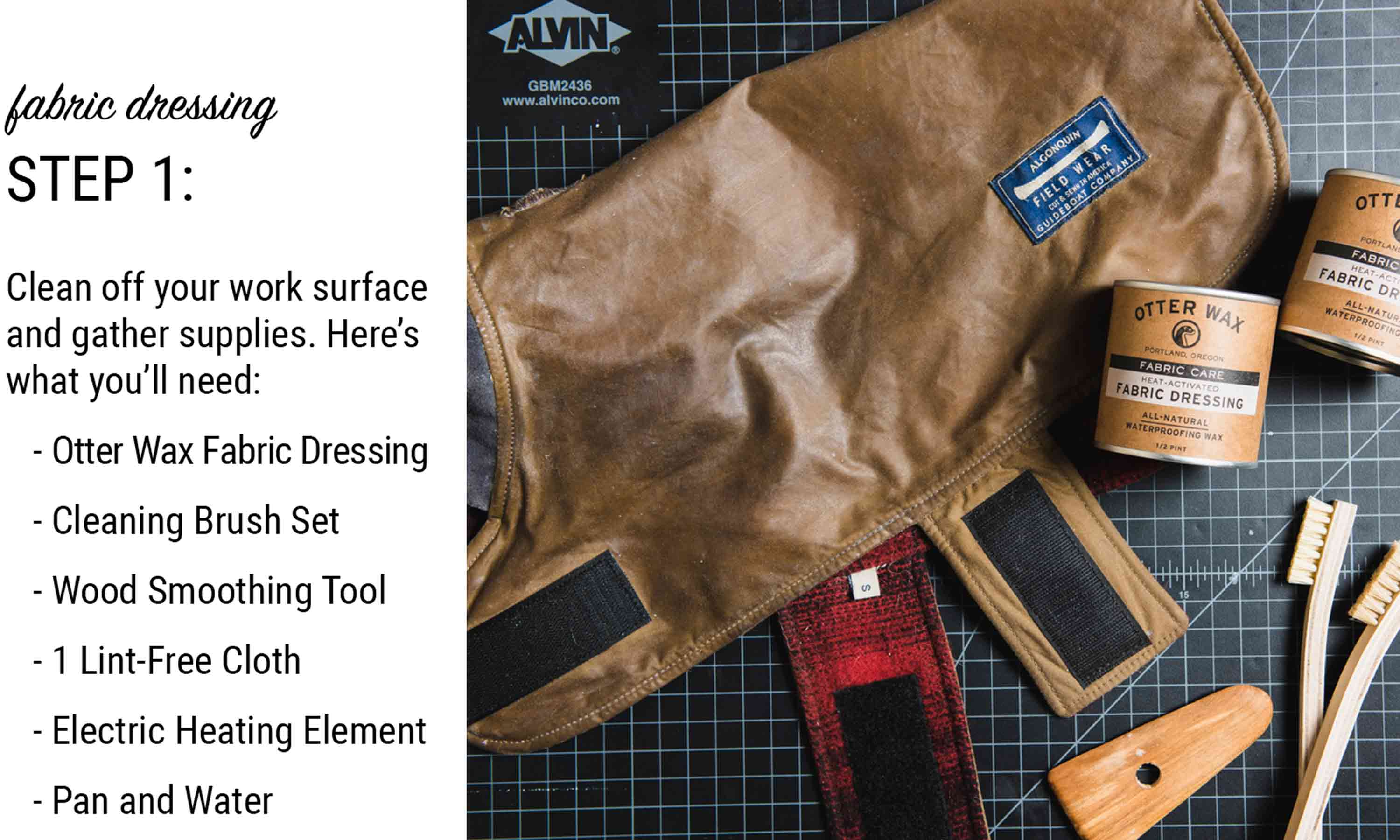 How To Apply Otter Wax Heat-Activated Fabric Dressing