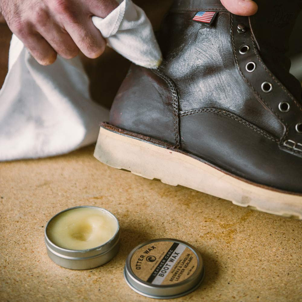 Boot Wax | Beeswax & Lanolin Leather Waterproofer | Otter Wax™