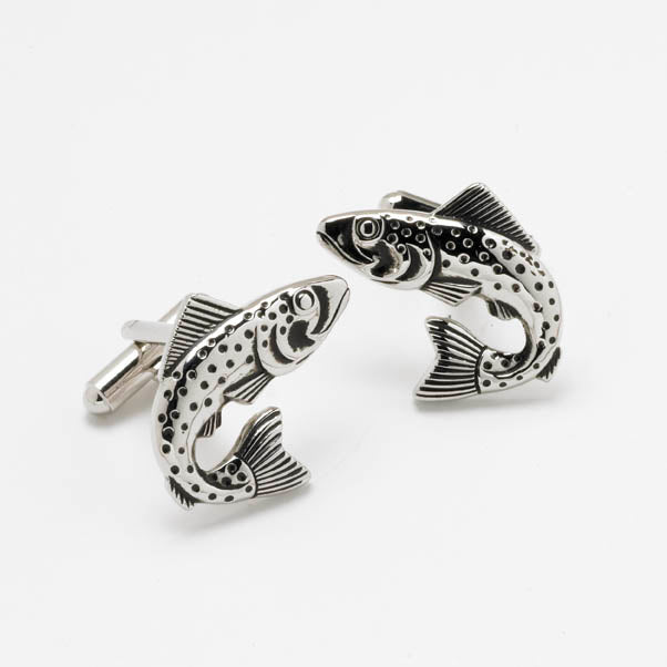 Leaping Trout Cufflinks – Anand Shoes of Stamford