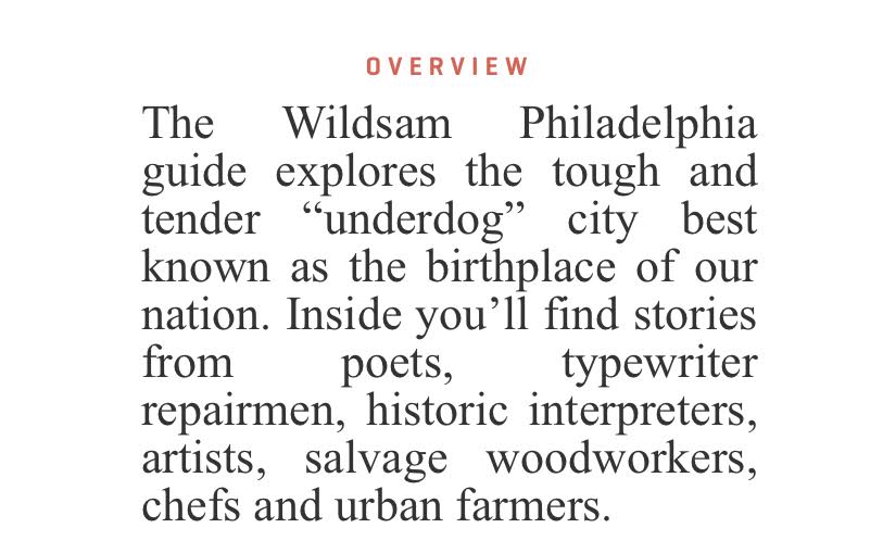 Wildsam Philadelphia Field Guide