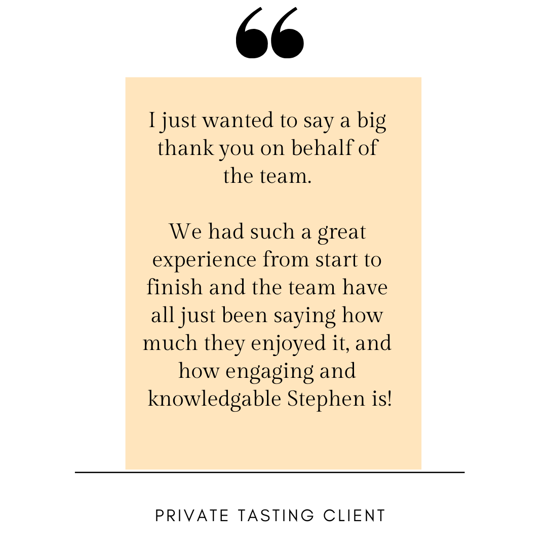 client review of private tastings