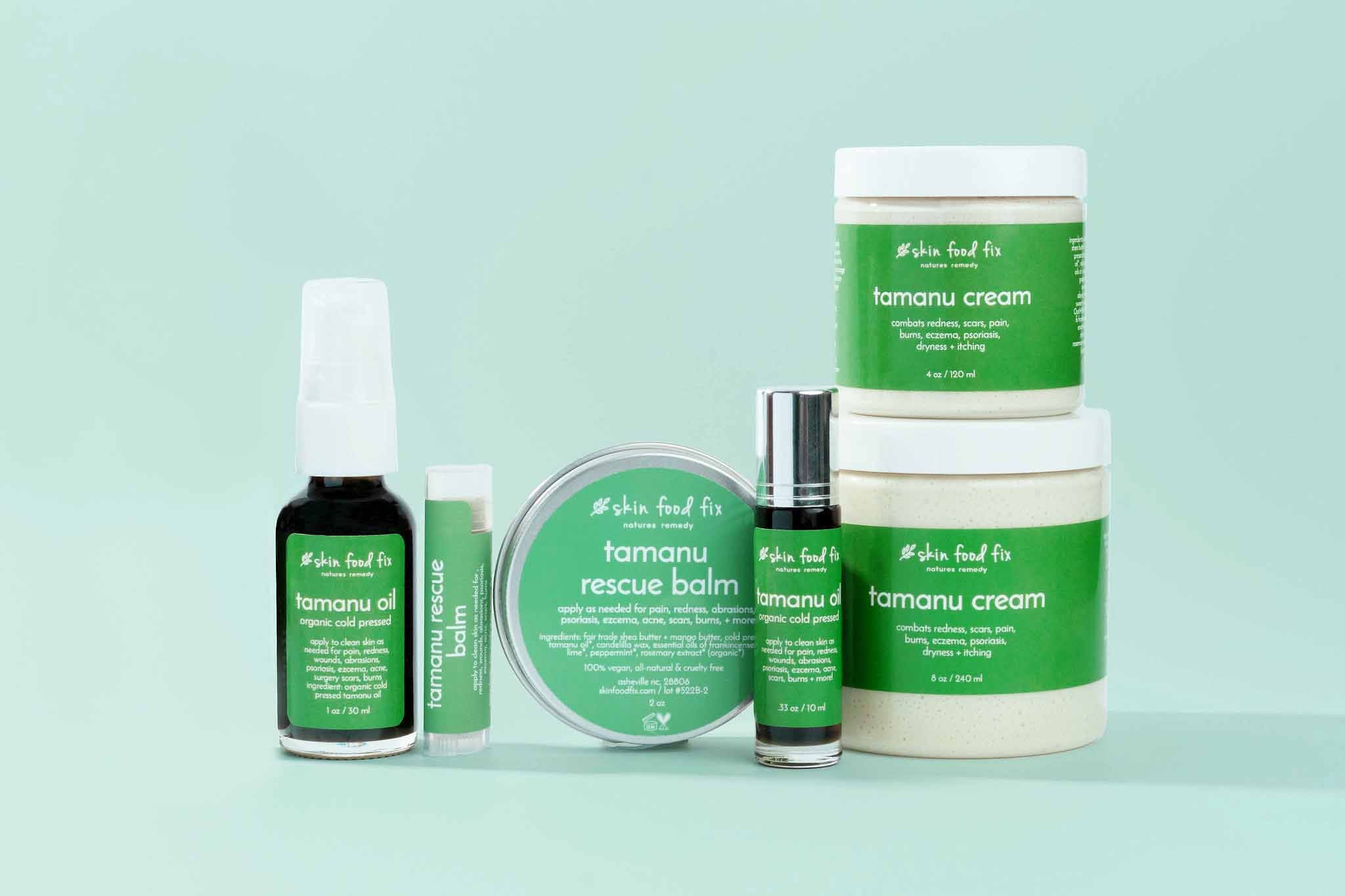 tamanu oil skincare products first aid