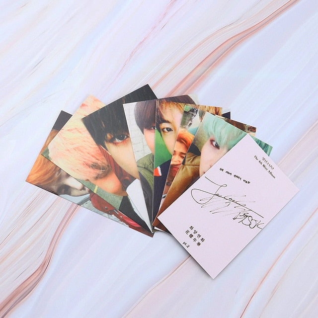 Kpop Album Photo Card Bangtan Boys Collection Photocard Self Made Paper Cards Lomo Cards Self Fan Gift