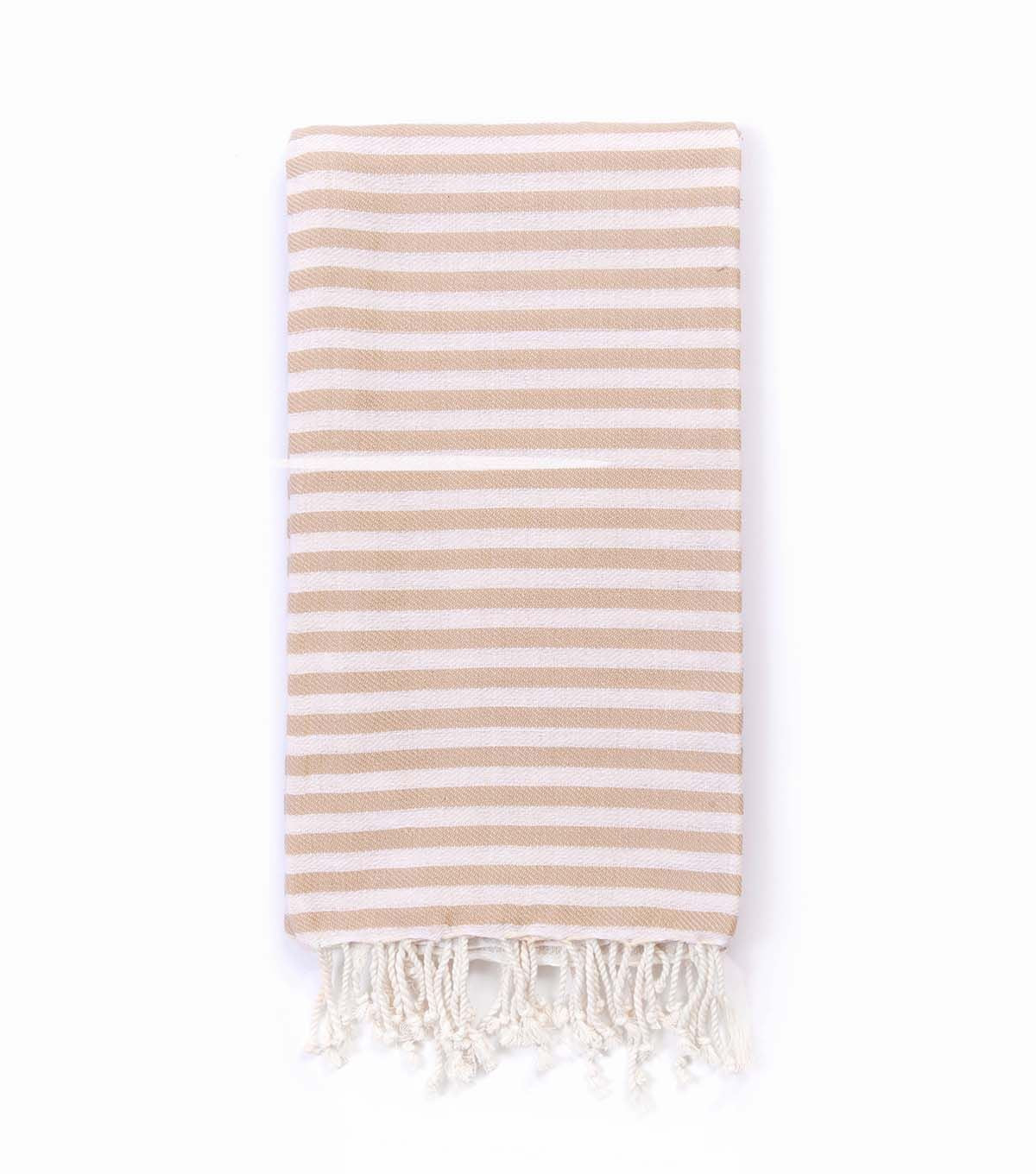 Turkish T Beach Candy Towel - Beige