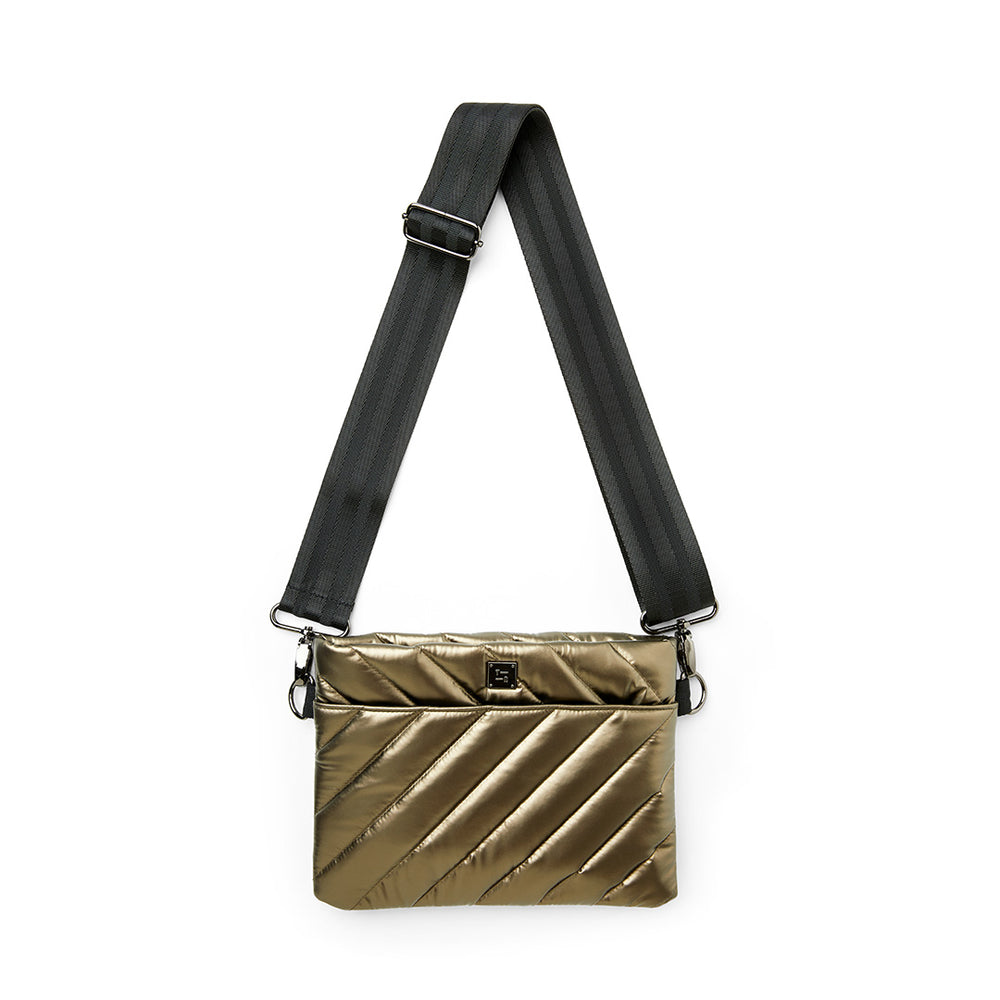 Think Royln Colorblock Wingman Tote in Pyrite (Black Hardware