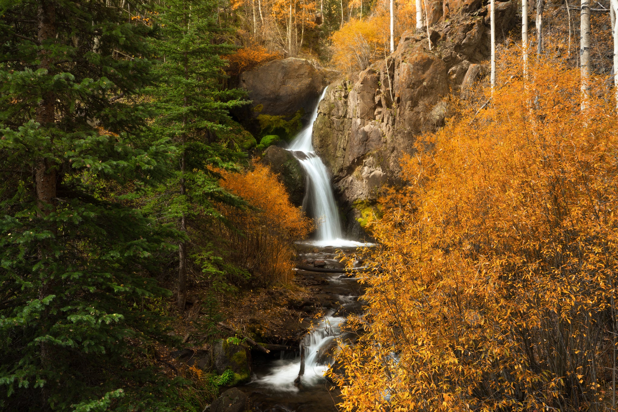 Waterfall in San Juan Mountains - Colorado