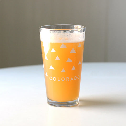 Colorado Mountains Pint Glass