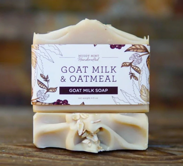 Goat Milk & Oatmeal soap by Muddy Mint