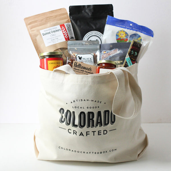 Colorado Gift Basket brimming with artisanal food