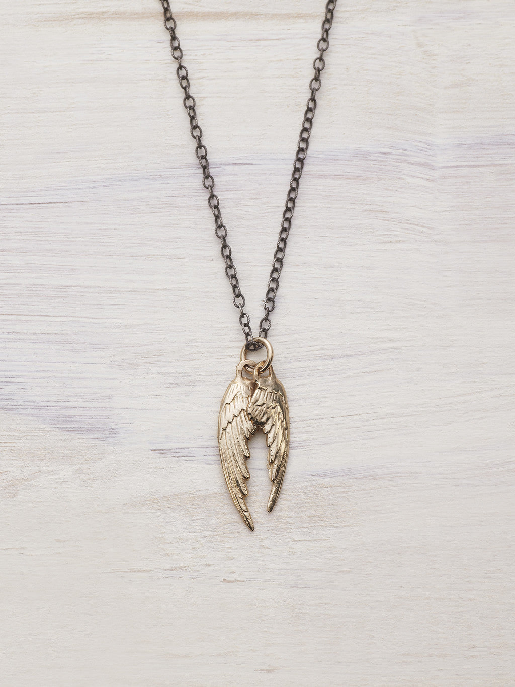 14K Gold Angel Wings Necklace | LUNESSA