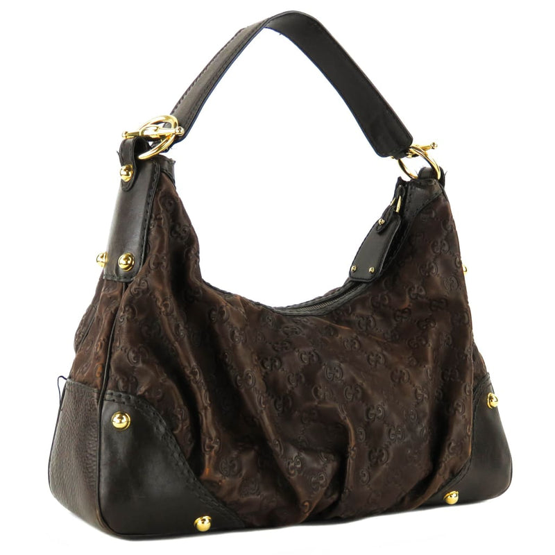 Gucci Brown Guccissma Leather Jockey Hobo Bag – Mosh Posh Designer Consignment Boutique