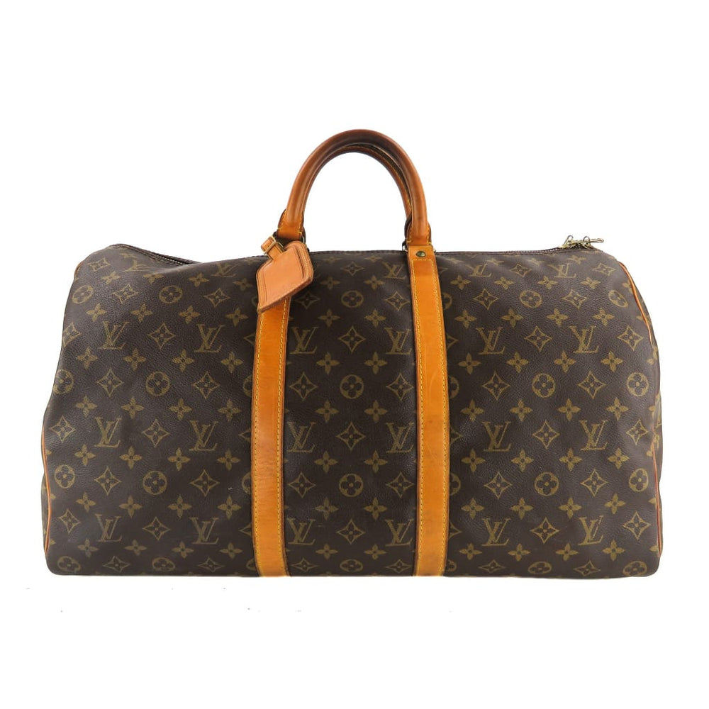 Louis Vuitton Brown Monogram Canvas Keepall 50 Luggage Bag – Mosh Posh Designer Consignment Boutique