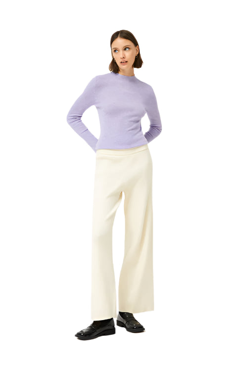 Compania Fantastica Straight Cream knit pants