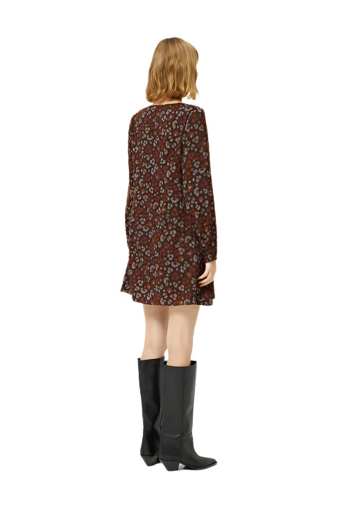 Compania Fanstica Amur animal print short dress