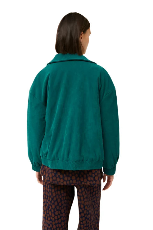 Compania Fantastica Green Corduroy Bomber Jacket