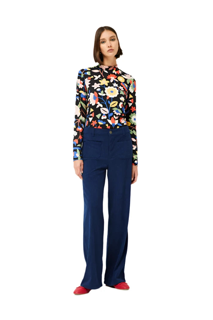 Compania Fantastica Navy blue corduroy pants