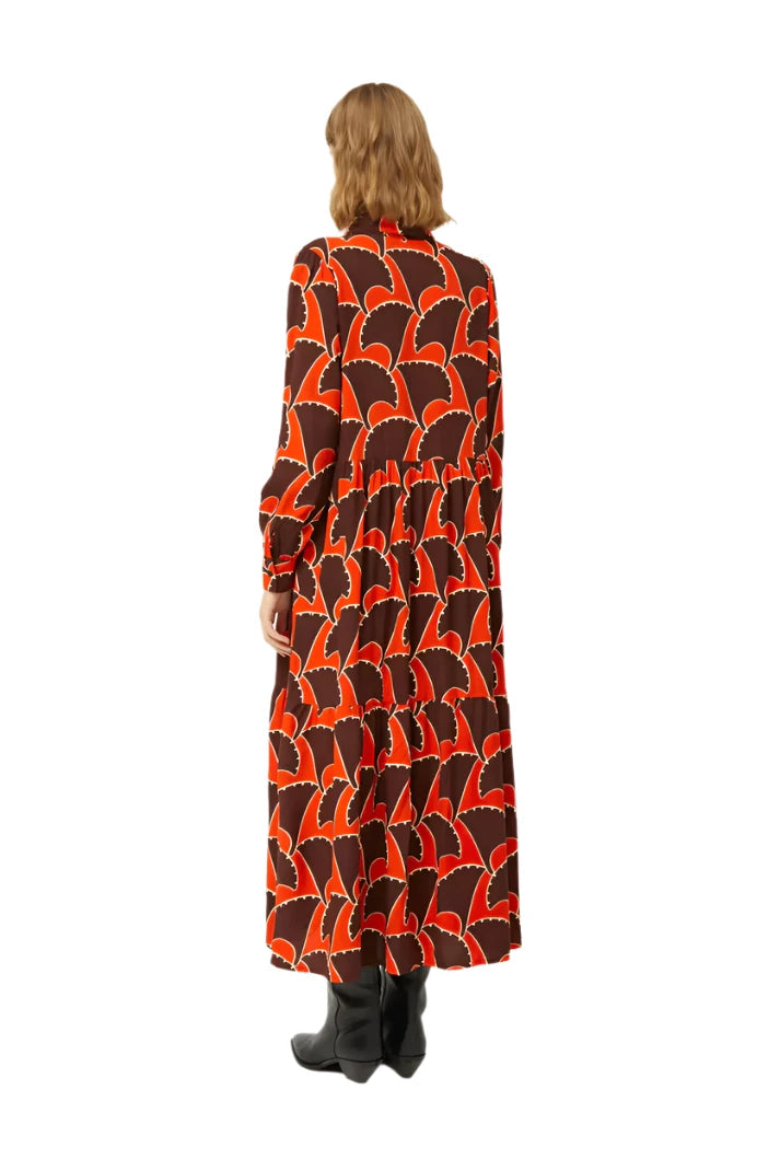 Compania Fantastica Pai Pai Geometric Long Dress