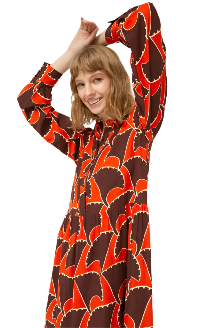Compania Fantastica Pai Pai Geometric Long Dress