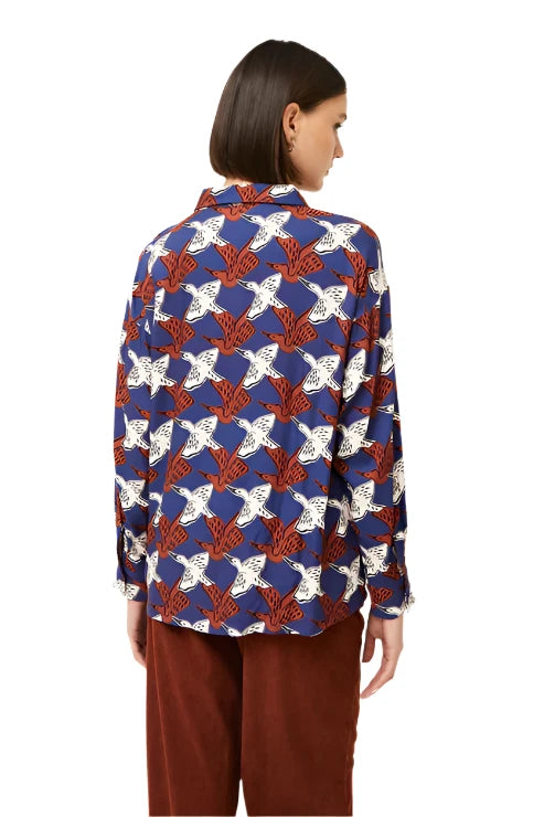 Compania Fantastica Heron Print Shirt