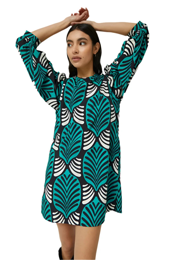 Compania Fantastica Short Dress in Large Brigitte Print