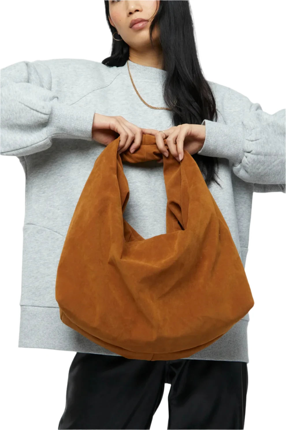 Wild Pony Brown Faux Suede Shoulder Bag