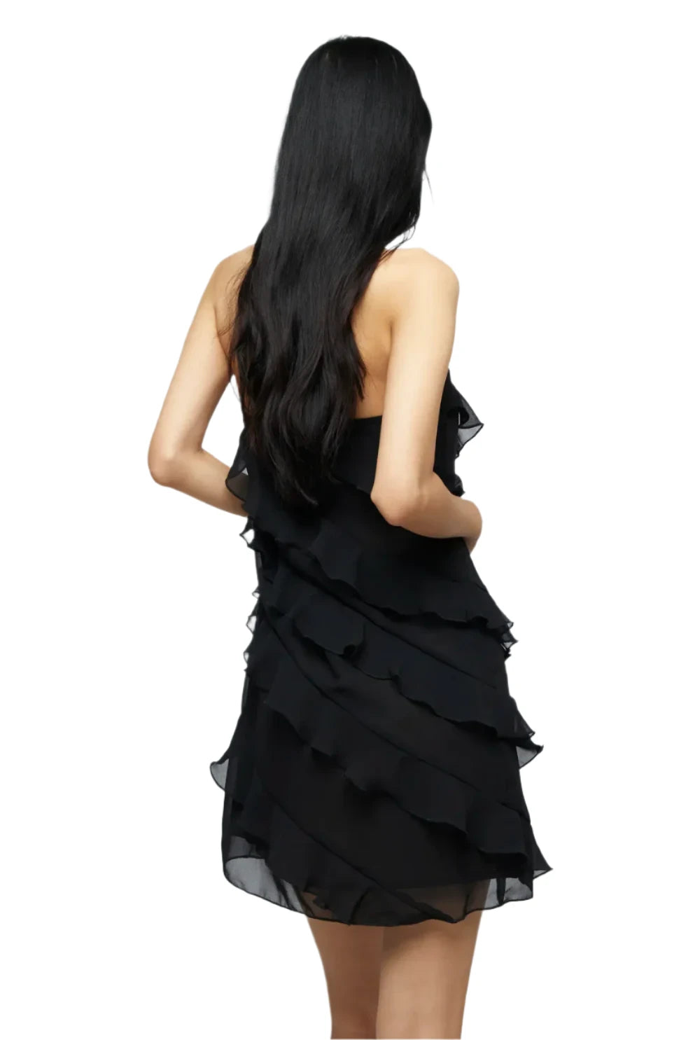 Wild Pony Black Short Halter Dress
