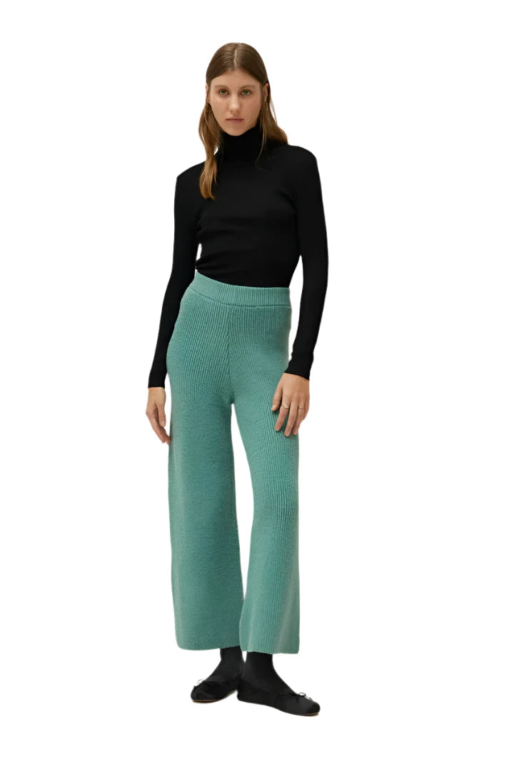 Compania Fantastica Green Wide Knit Pant