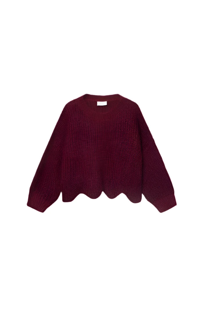 Compania Fantastica Hem Detailed Sweater